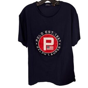 Polo Ralph Lauren Men’s Yacht Club Classic Fit Navy Crew Neck T-Shirt NWOT Sz XL